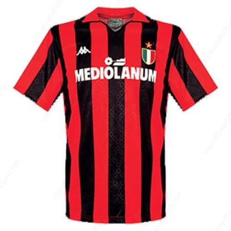 Pigūs Retro AC Milan Home Futbolo marškinėliai 1989