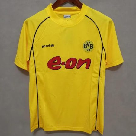 Pigūs Retro Borussia Dortmund Home Futbolo marškinėliai 2002