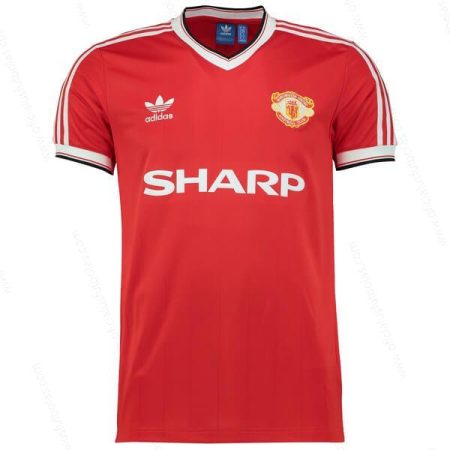 Pigūs Retro Manchester United Home Futbolo marškinėliai 1984