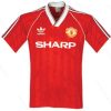 Pigūs Retro Manchester United Home Futbolo marškinėliai 1988