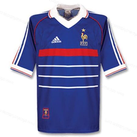 Pigūs Retro Prancūzija Home Futbolo marškinėliai 1998